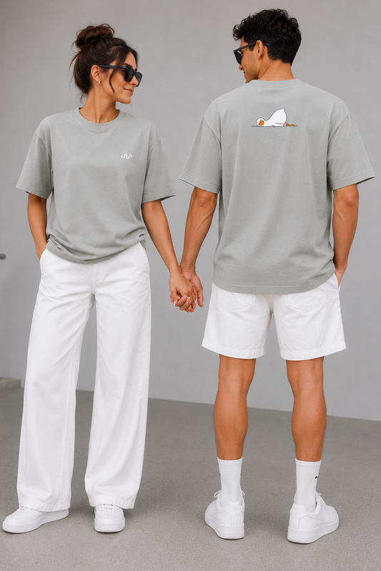 Unisex Duck Mint Over Size T-shirt