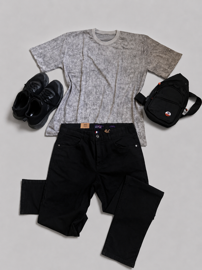 Men's Grey Over Size T-shirt