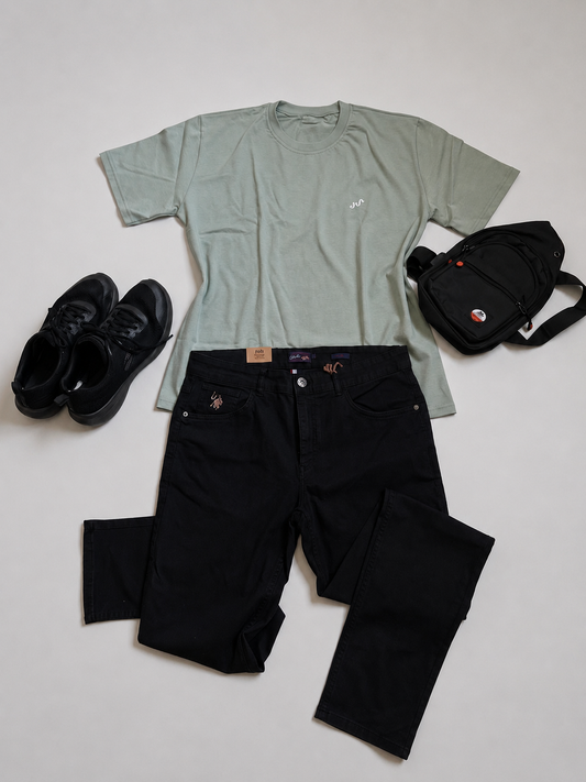 Men's Mint Green Over Size T-shirt