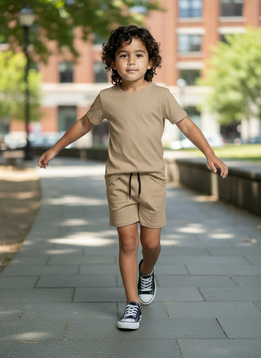 Kid's Beige Summer Set