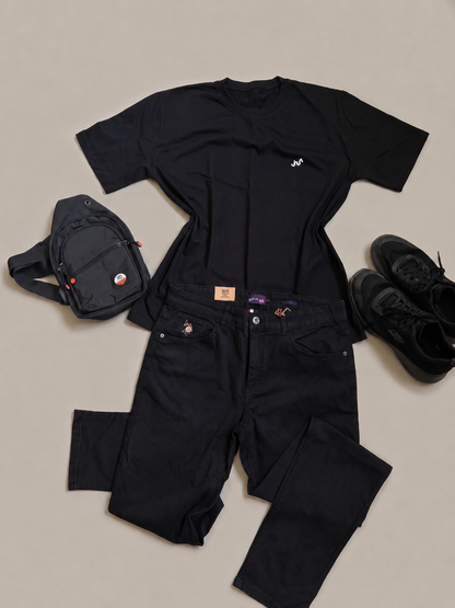 Men's Black Over Size T-shirt