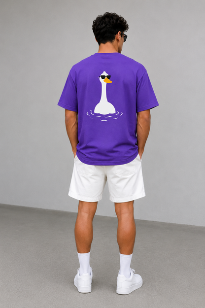 Unisex Purple Over Size T-shirt
