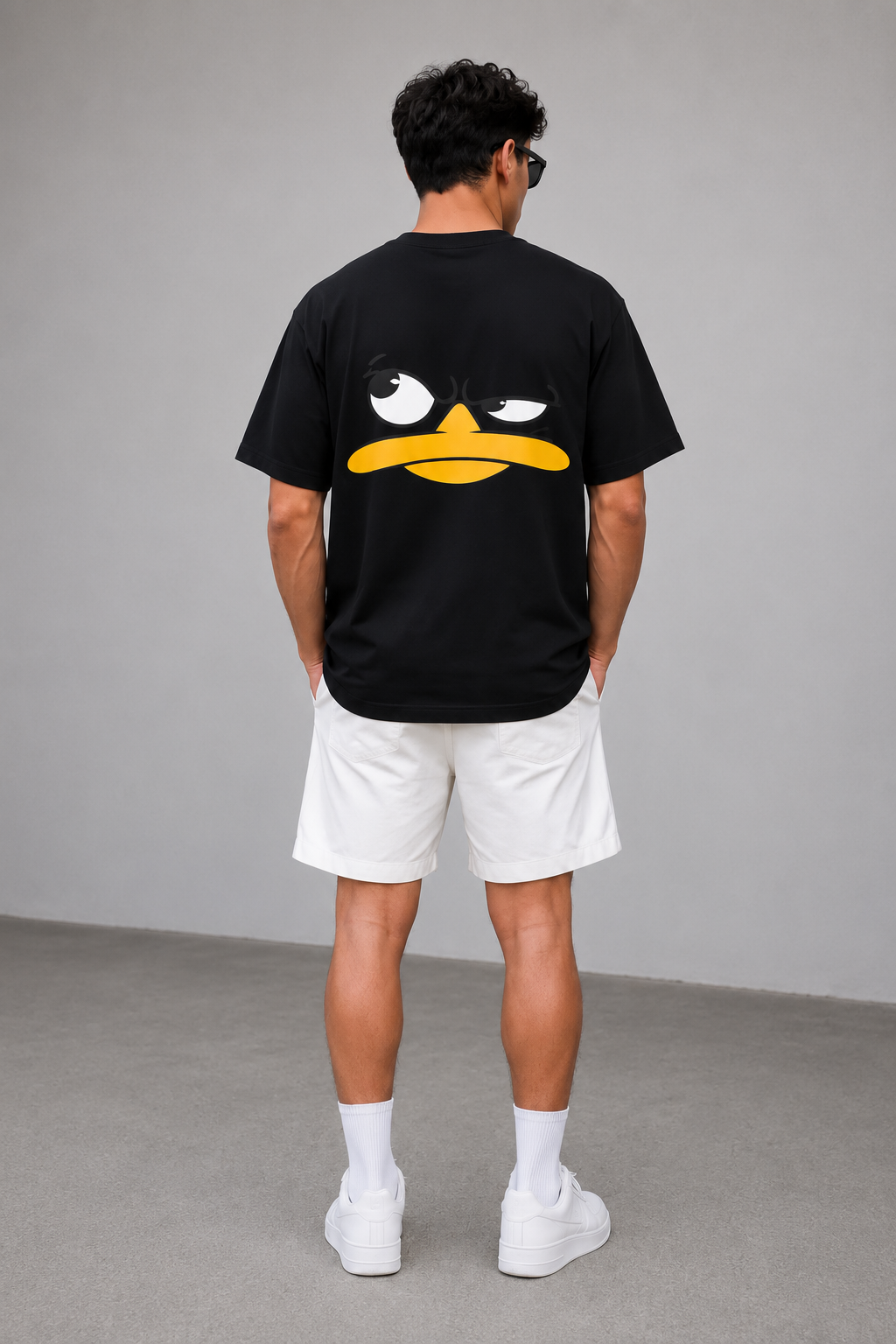 Unisex Black Over Size T-shirt