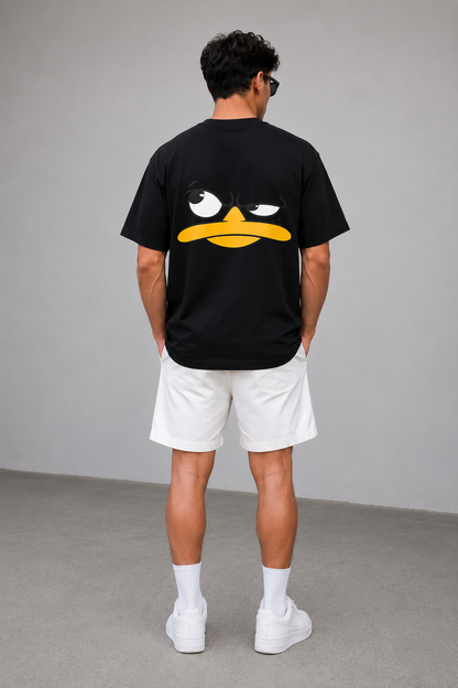 Unisex Black Over Size T-shirt