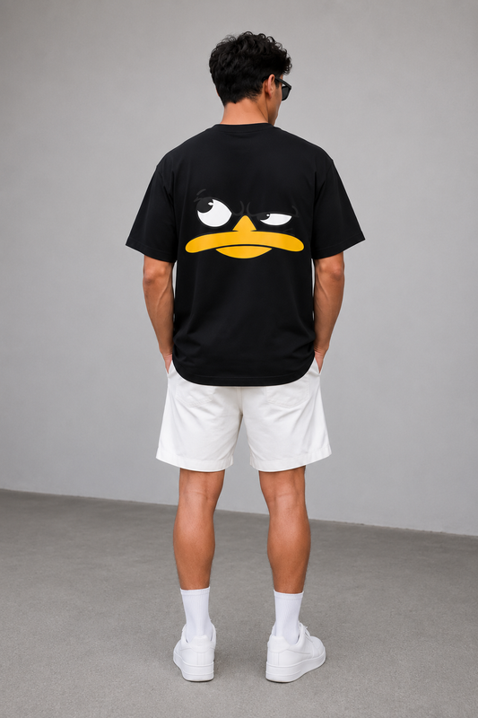 Unisex Black Over Size T-shirt