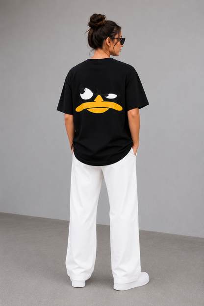 Unisex Black Over Size T-shirt
