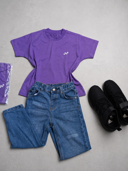 Kid's Lavender Purple Over Size T-Shirt