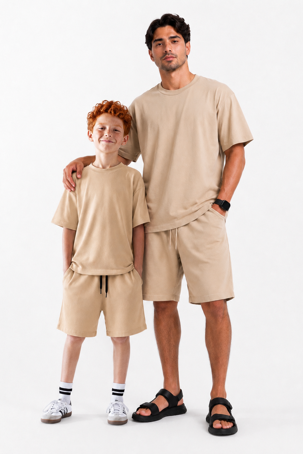 Like Dad Like Me Beige Set