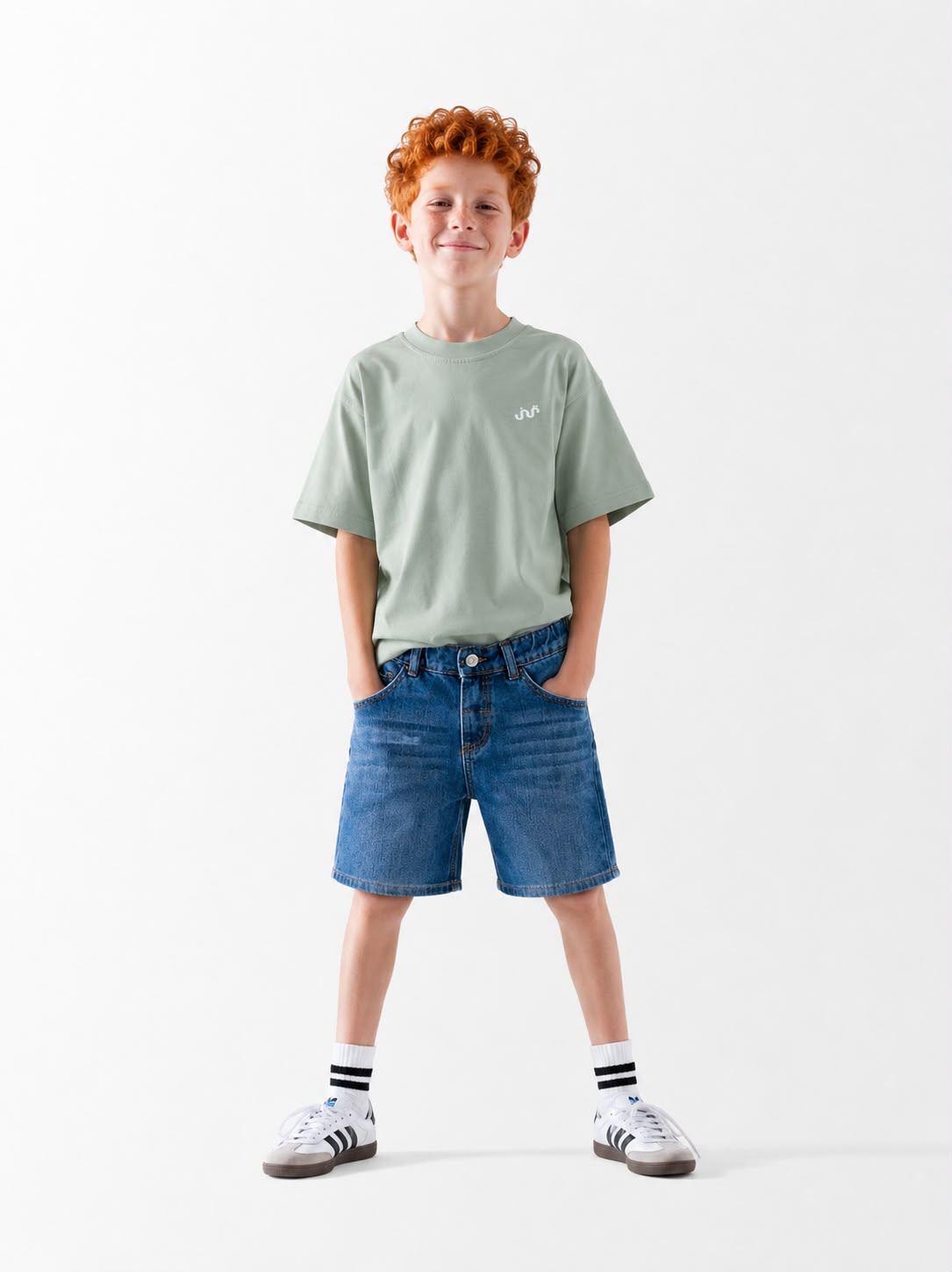 Kid's Mint Green Over Size T-Shirt