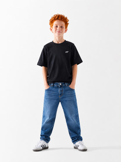 Kid's Black Over Size T-Shirt