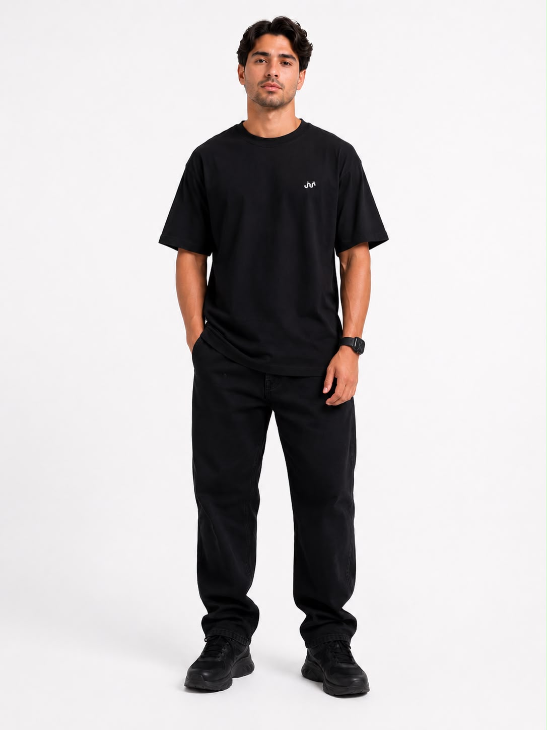 Men's Black Over Size T-shirt