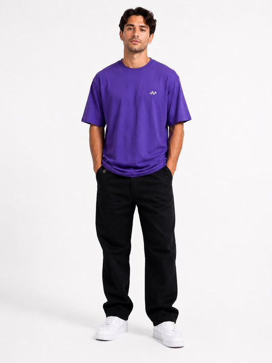 Men's Lavender Purple Over Size T-shirt