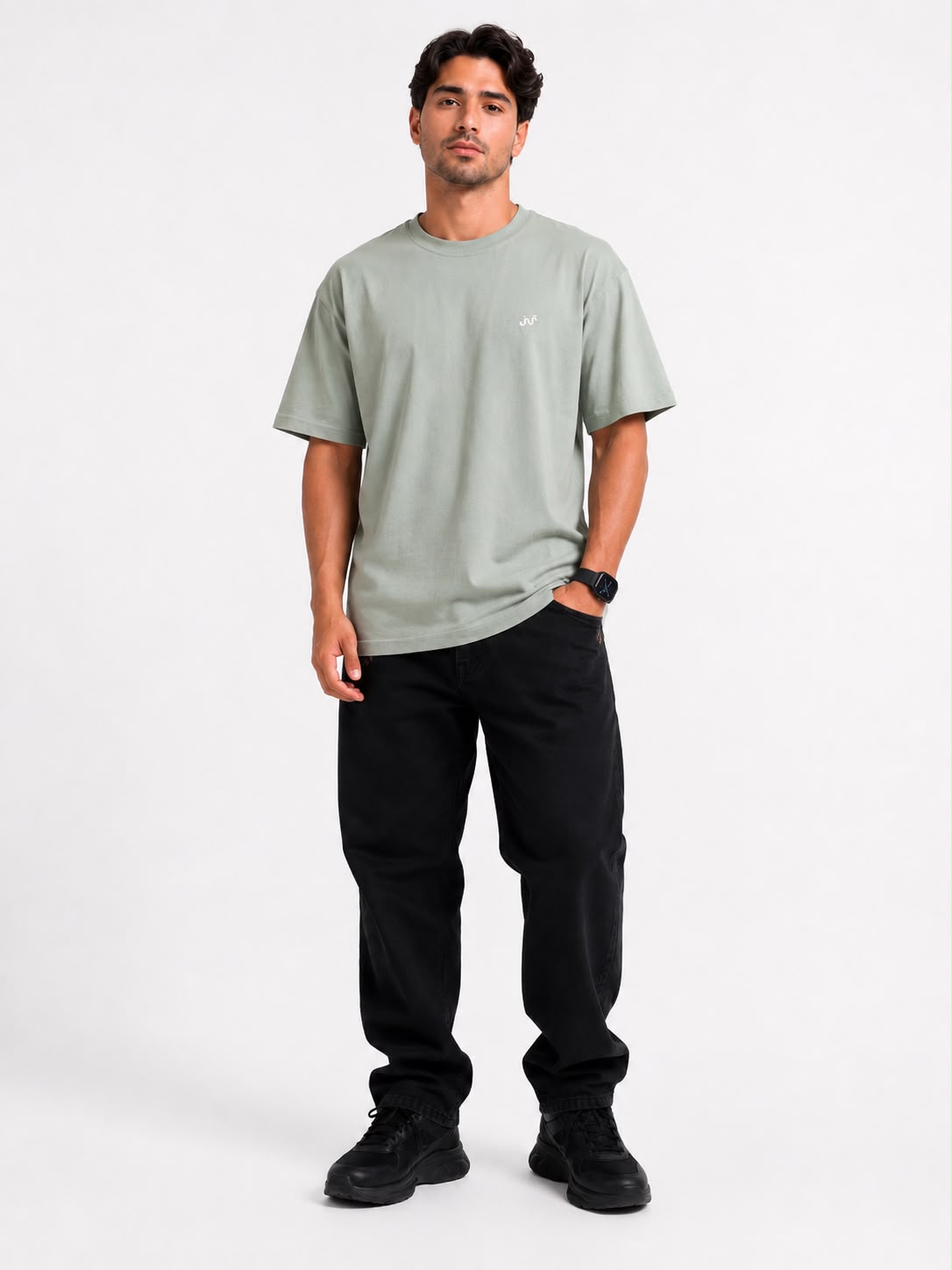 Men's Mint Green Over Size T-shirt